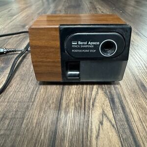 Berol Apsco Electric Pencil Sharpener Positive Point Stop AP1001 Made in Japan
